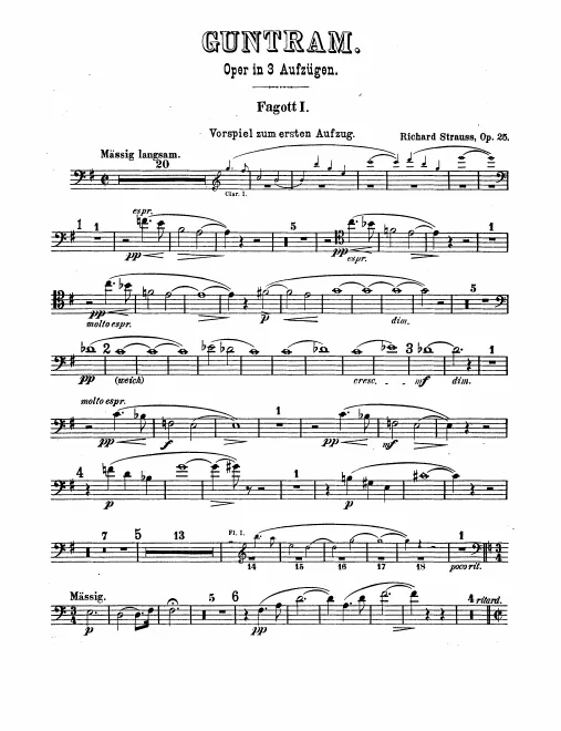 Bassoon 1, 2, 3, Contrabassoon