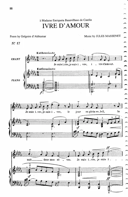 Complete Score (: medium voice and piano)