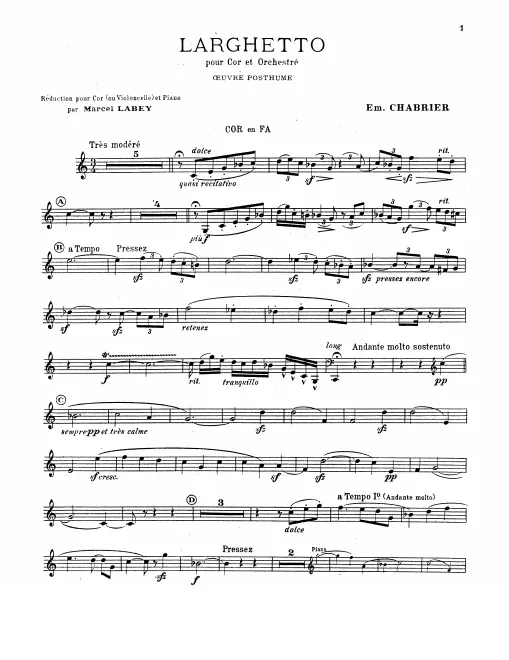 Horn solo (F)