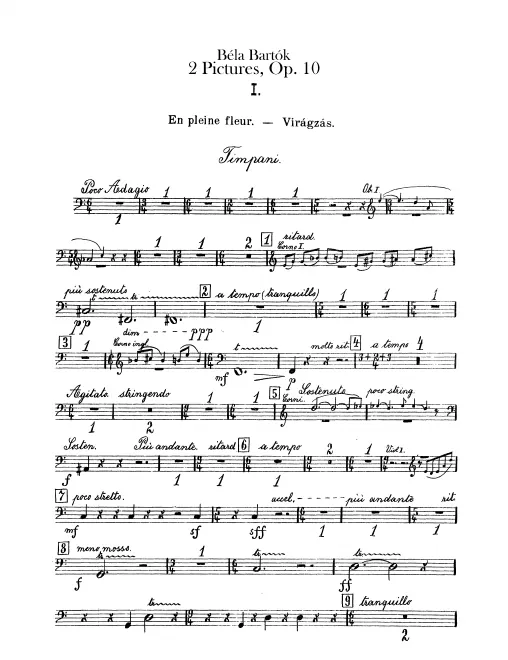 Timpani, Bass Drum/Cymbals, Bells