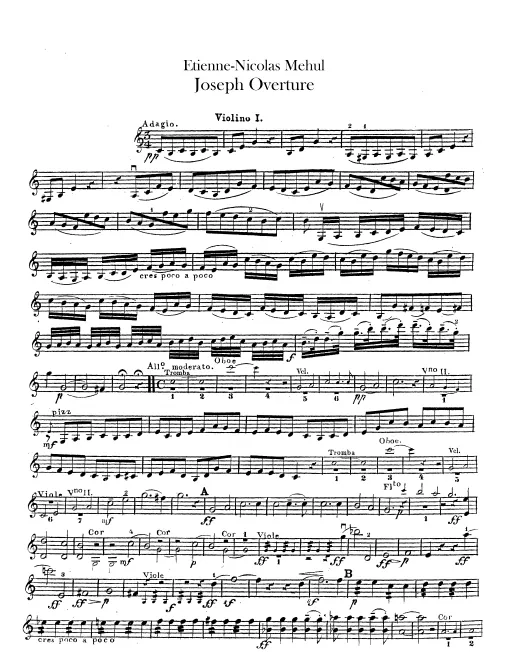 Violins I, II