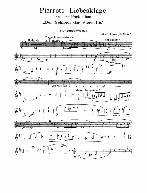 Clarinet 1, 2 (A/B), 3 (E)