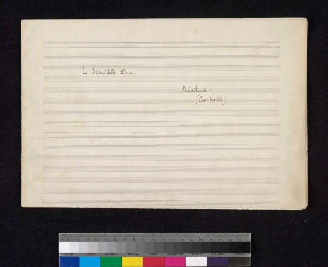 Recitatif: Sa robe flotante