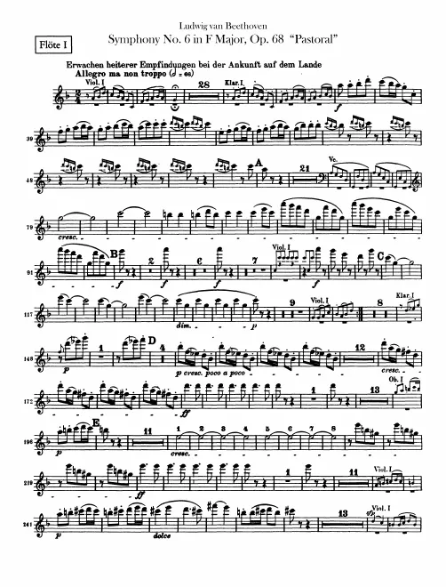 Flute 1, 2, Piccolo