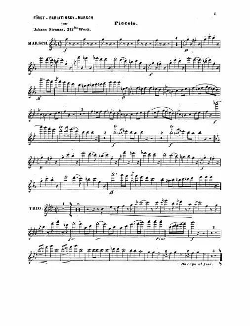 Piccolo, Flute