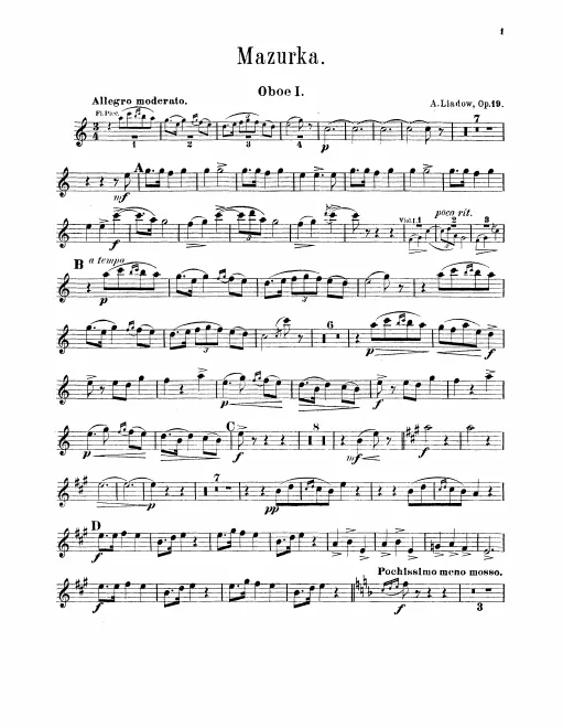 Oboe 1, 2