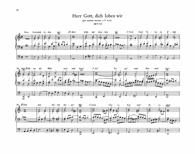 Herr Gott, dich loben wir, BWV 725