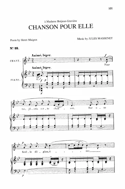 Complete Score (B-flat Major: medium voice and piano)