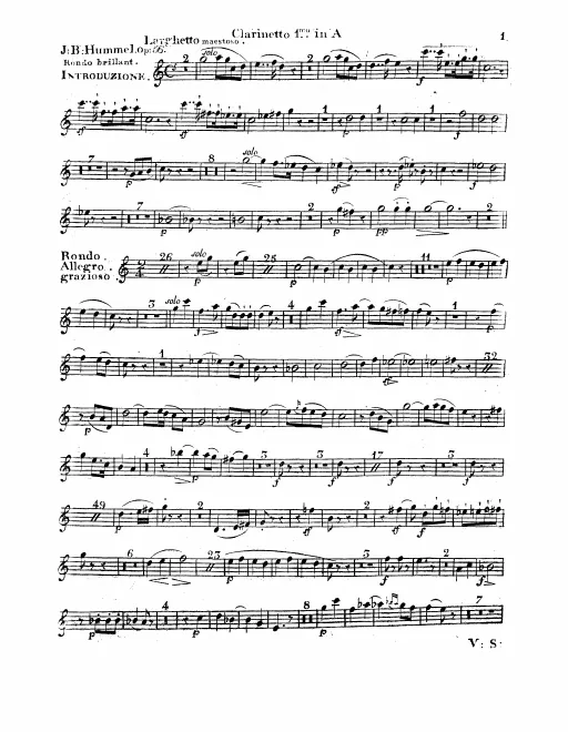 Clarinet 1, 2 (A)