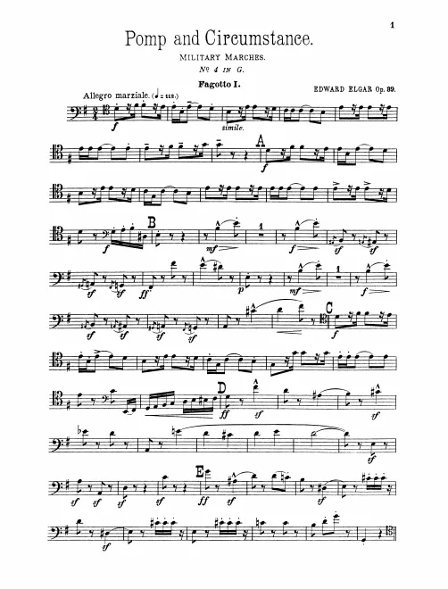 Bassoon 1, 2, Contrabassoon