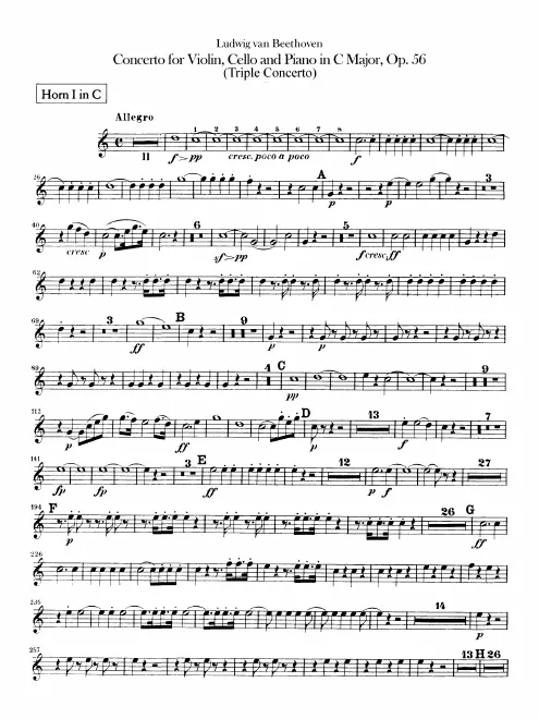 Horn 1, 2 (C, E)