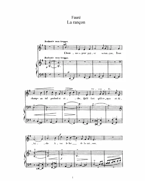 2. La rançon (E minor)