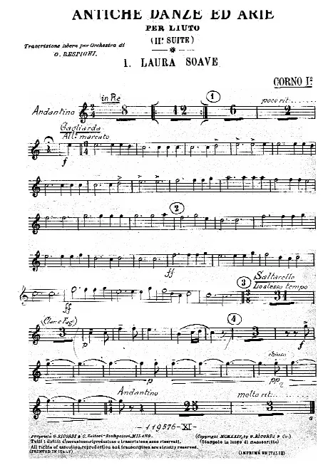 Horn 1, 2 (D, E, F), 3 (D)