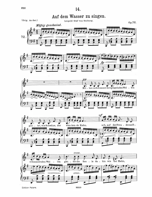 Complete Score (Very low voice, transposed to )