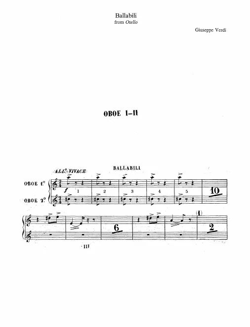 Oboe 1/2 (also English Horn)