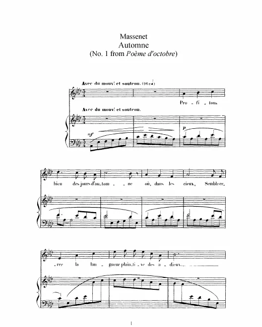 Complete Score (A♭ major, high voice)