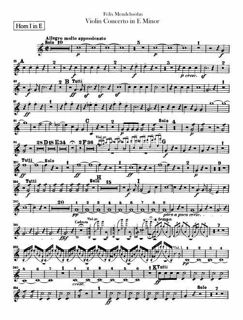 Horn 1, 2 (E)