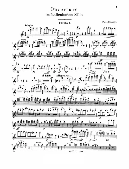 Flute 1, 2