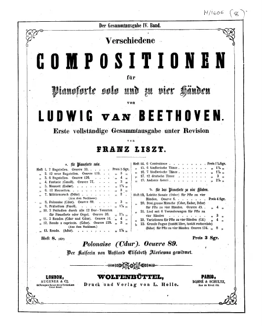 Heft 8. Polonaise in C major, Op.89
