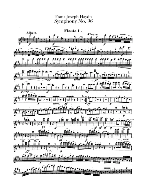 Flute 1, 2