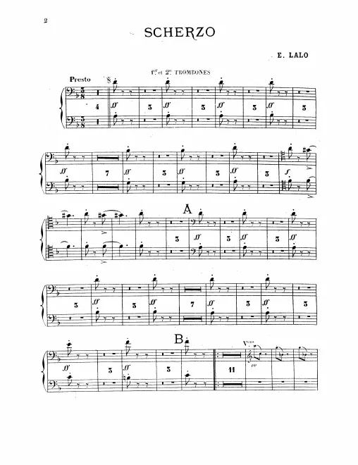 Trombone 1/2, 3, Ophicleide