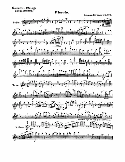Piccolo, Flute