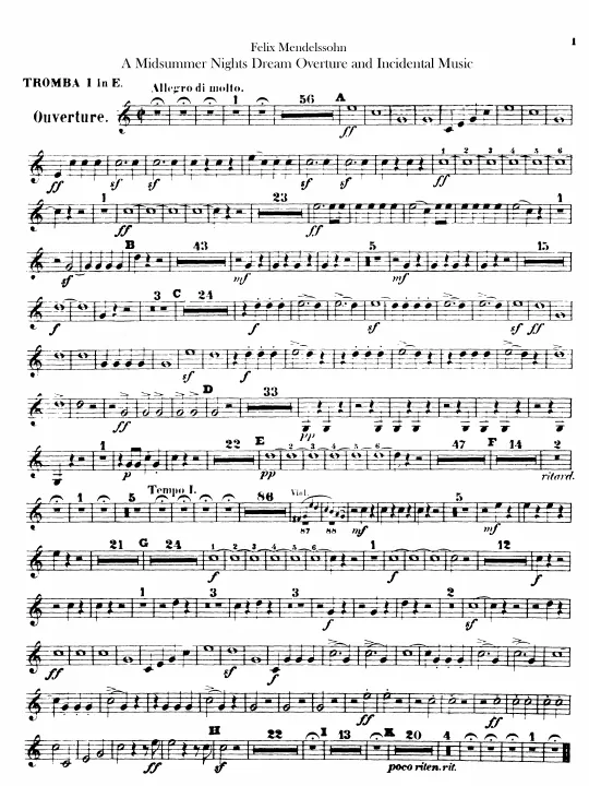 Trumpet 1, 2 (E/D/C), 3 (C)