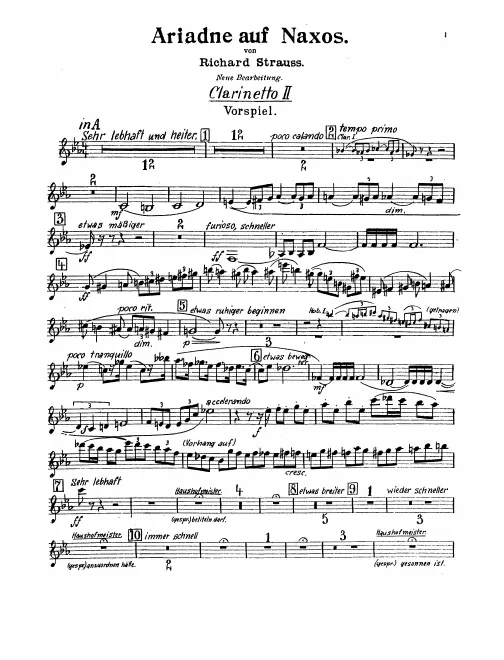 Clarinet 2 (A/B, also Bass Clarinet)