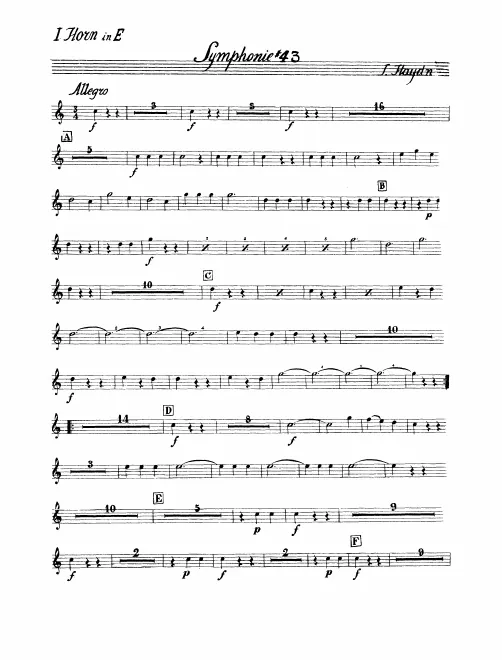 Horn 1, 2 (E)