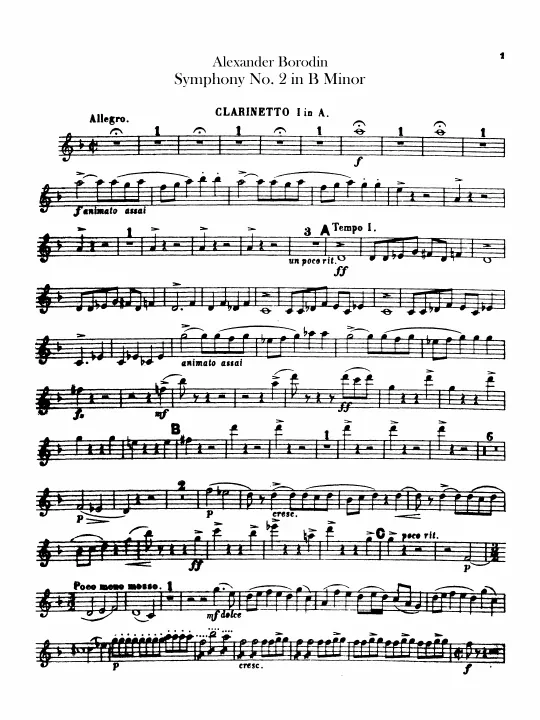 Clarinet 1, 2 (A/B)