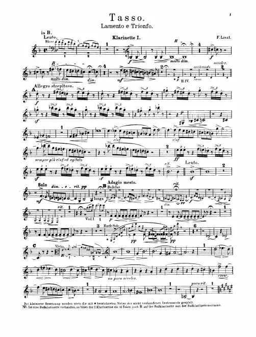 Clarinet 1, 2, Bass Clarinet (B)