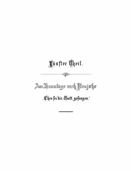 V. Ehre sei dir, Gott, gesungen