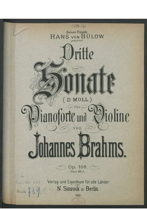 Complete Score and Violin Part (color)