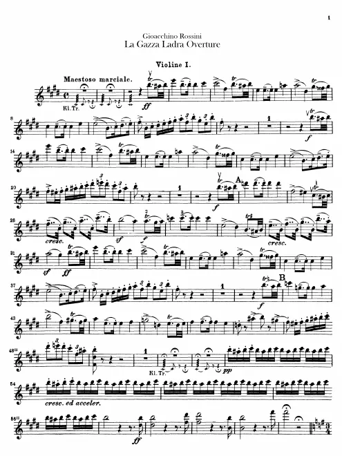 Violins I, II