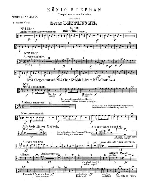 Trombone 1, 2, Bass Trombone