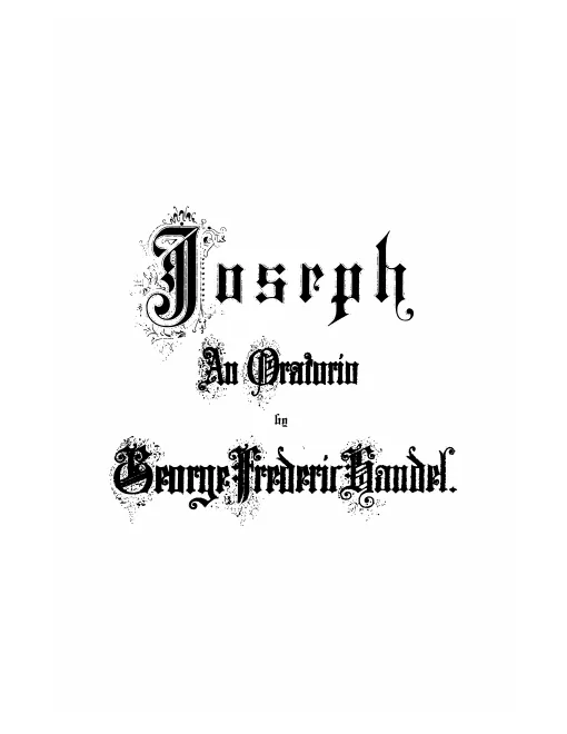 42. Joseph: Oratorium (1883)