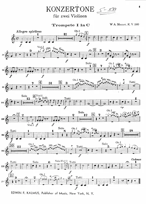 Trumpet 1, 2 (C)