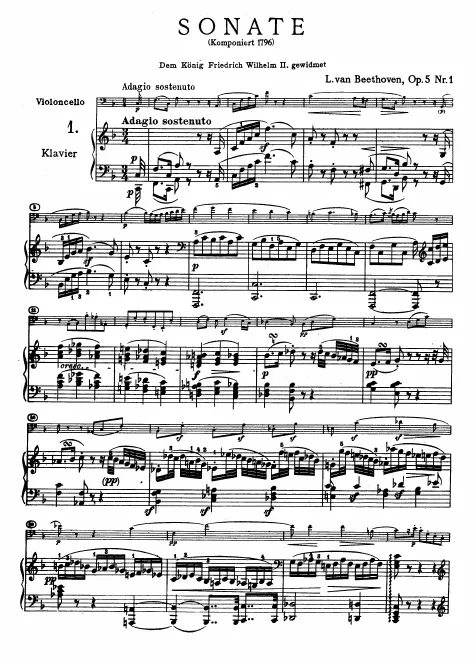 1. Adagio sostenuto ; 2. Allegro
