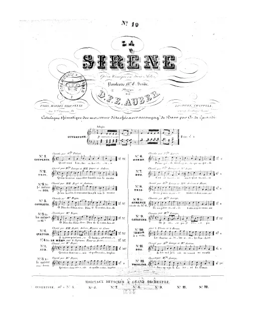 No.10, Chœur à 4 voix: "Les chagrins arrière"