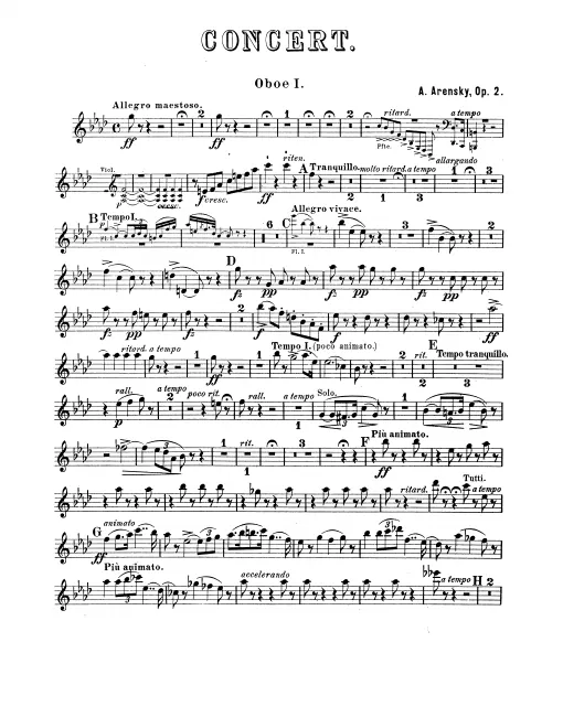 Oboe 1, 2
