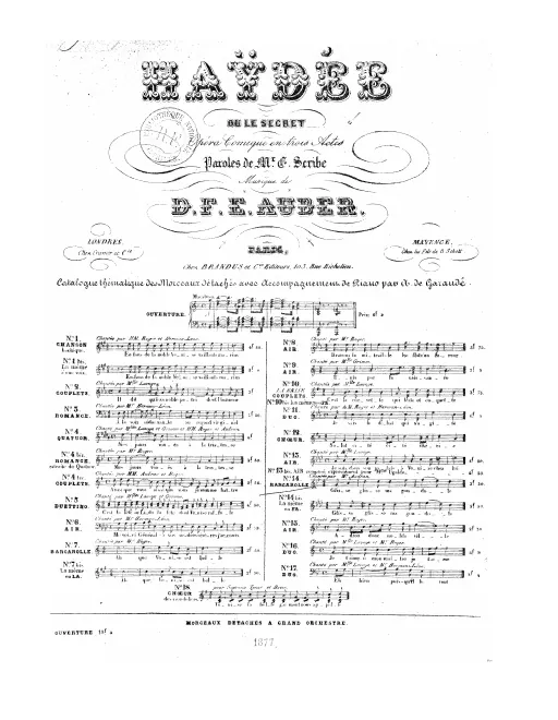 No.14, Barcarolle: "Glisse, glisse ô ma gondole" (Act III, No.12), G major