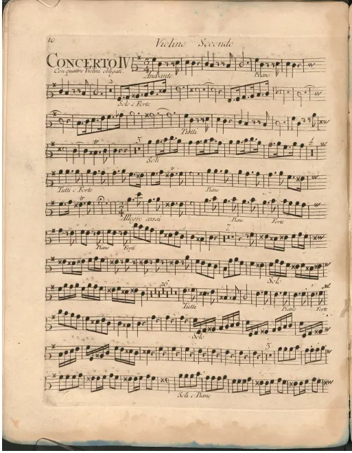 Violins II (solo and ripieno)