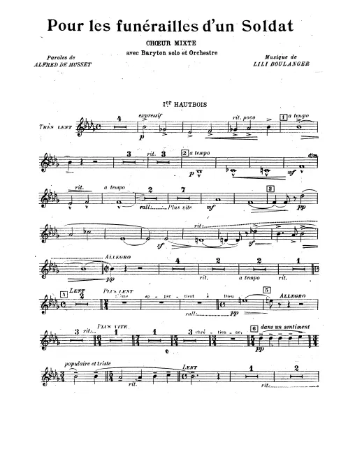 Oboe 1, 2, English Horn