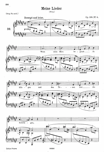4. Meine Lieder