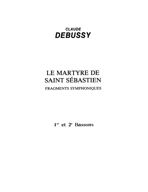 Bassoon 1/2, 3, Contrabassoon
