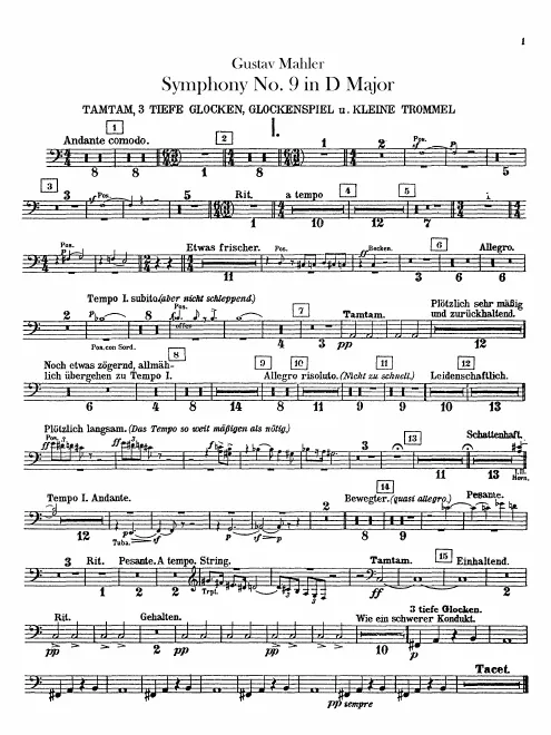 Tam-Tam/Bells/Glockenspiel/Snare Drum