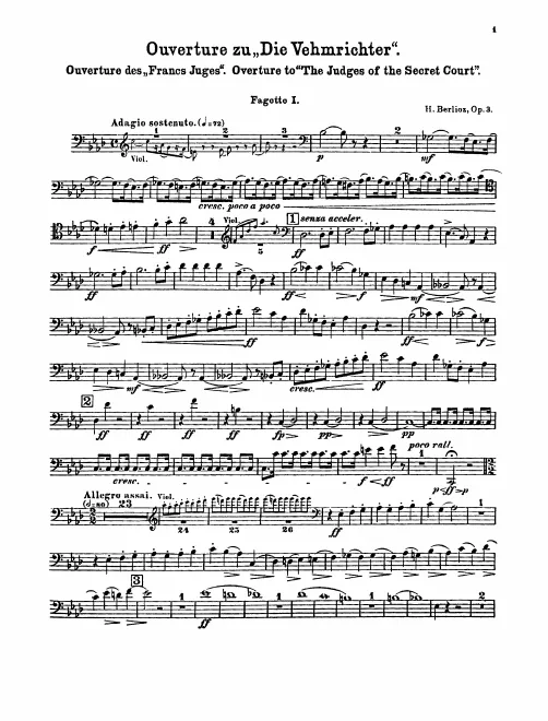 Bassoon 1, 2, Contrabassoon