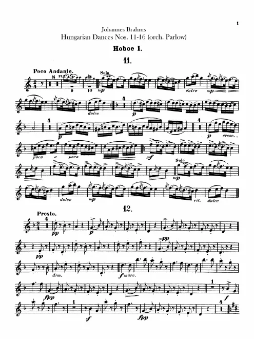 Oboe 1, 2