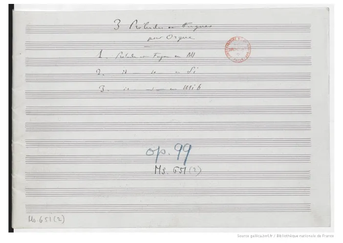 2. Prelude & Fugue in 3. Prelude & Fugue in