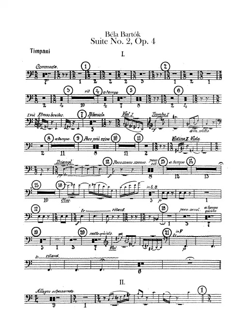Timpani, Bass Drum/Cymbals, Triangle/Tambourine/Tam-Tam